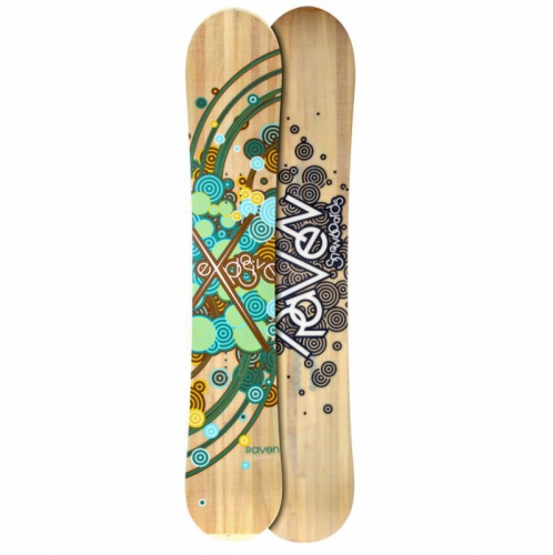 Dámský snowboard Raven Explosive wood/green 2012