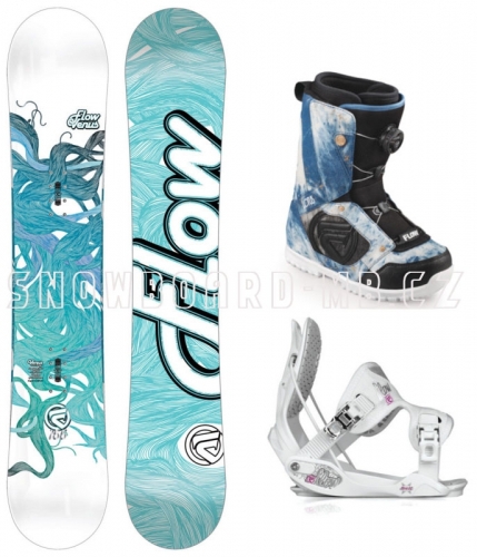 Dámský snowboard komplet Flow Venus White