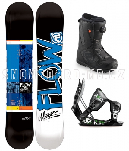 Pánský snowboard komplet Flow Merc Black