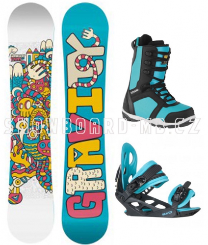 Dětský snowboard komplet Gravity Fairy blue
