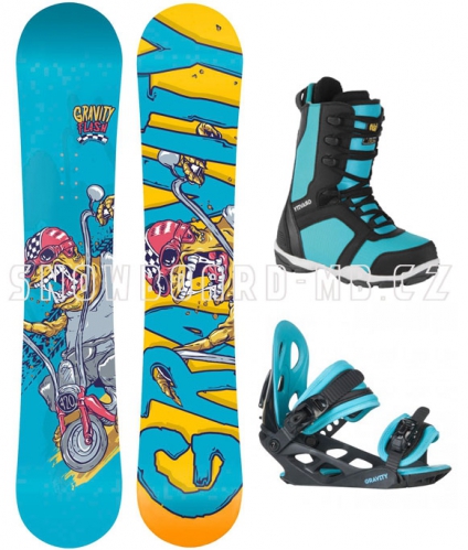 Chlapecký snowboard komplet Gravity Flash blue