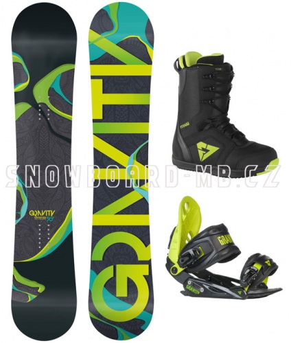 Snowboard komplet Gravity Adventure green