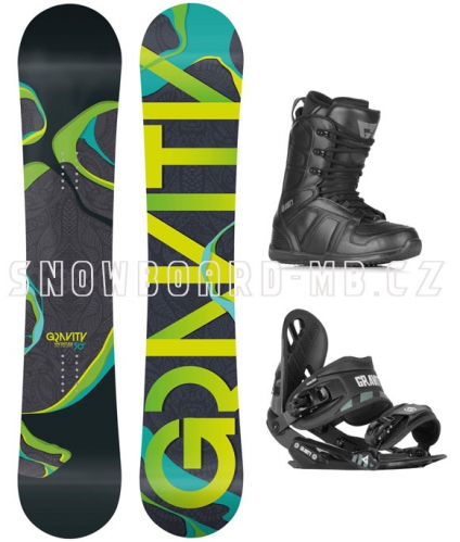 Snowboard komplet Adventure black - AKCE