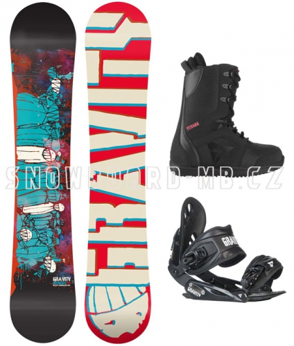 Snowboard komplet Madball black