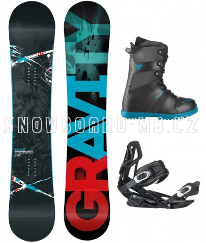 Snowboard komplet Gravity Team blue