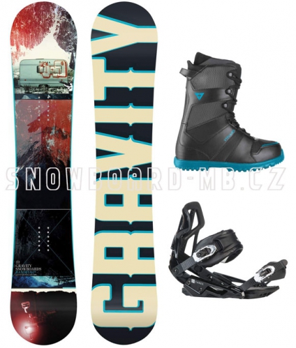 Snowboard komplet Gravity Bandit blue - VÝPRODEJ