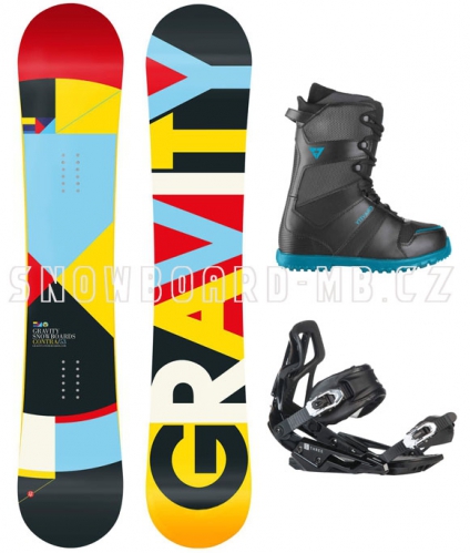 Snowboard komplet Gravity Contra blue