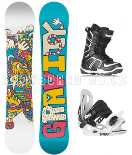 Dětský snowboard komplet pro dívky Gravity Fairy - AKCE