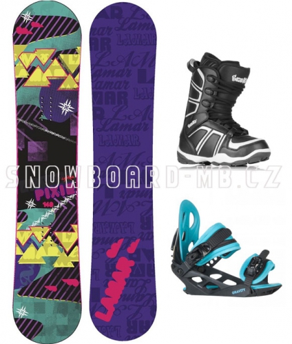 Dětský snowboard komplet Lamar Pixie - VÝPRODEJ