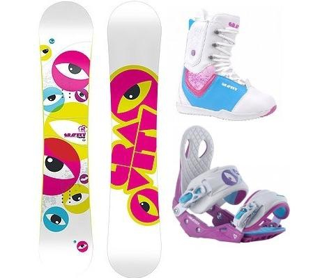 Snowboard komplet Gravity, dámské snowboardové sety