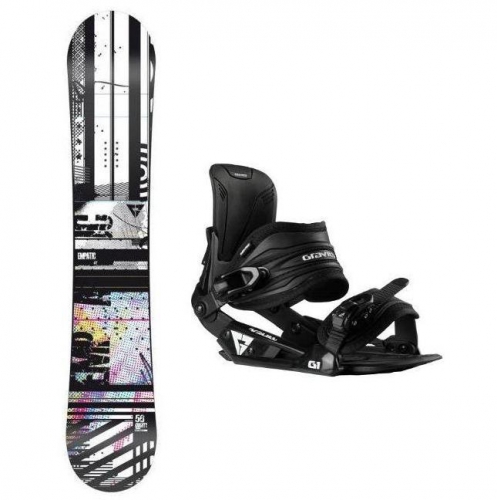 Snowboardový set Gravity Empatic, snowboard s vázáním