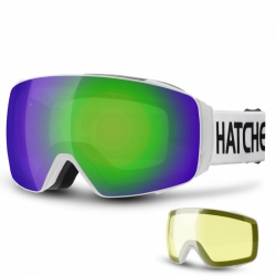 Brýle Hatchey snipe white/full revo green