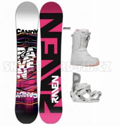Dámský komplet Raven Candy, vázání a boty Gravity