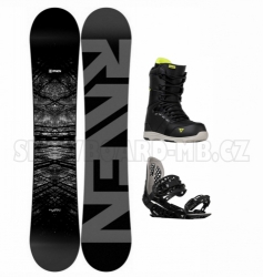 Snowboardový set Raven Mystic black, boty na tkaničky