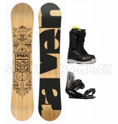 Snowboard komplet Raven Solid classic, set vázání a bot Gravity