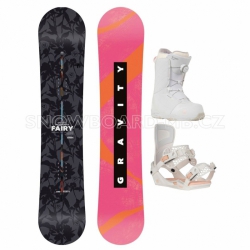 Dívčí komplet Gravity Fairy (bílé větší boty s kolečkem)