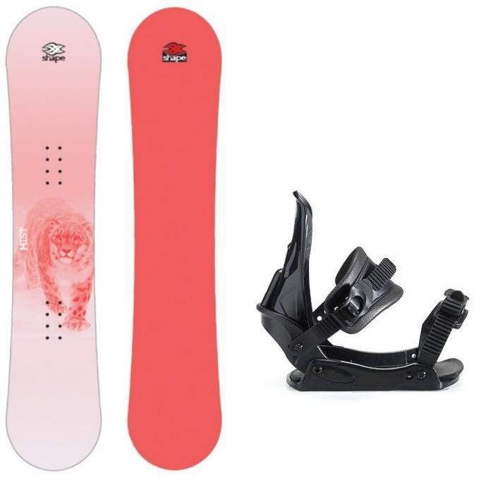 Snowboard set pro dívky, dívčí snowboardy sety red/pink Snowboard